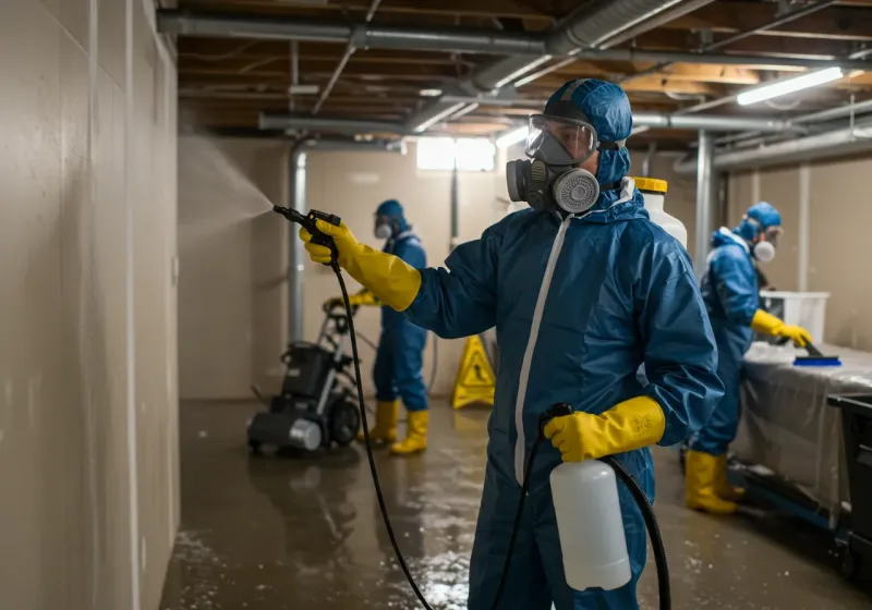 Basement Sanitization and Antimicrobial Treatment process in Nanakuli, HI